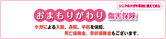 シニアライフのあんしんおまもり おまもりがわり傷害保険